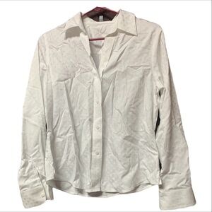 12. Foxcroft No Iron Button Down Women's Top Size 4